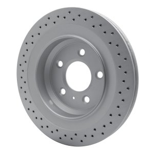 Pontiac Grand Prix Brake Rotor (1) - Rear - R1 Concepts - GeoSPEC Coated Rotor - Drilled - `05-`08